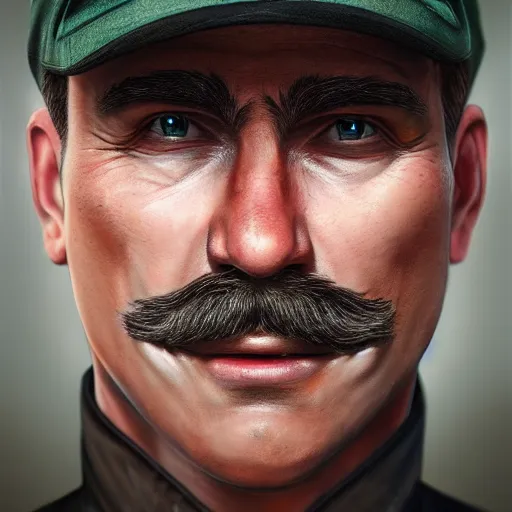 Prompt: Mario in real life, realistic, very realistic, hyperrealistic, highly detailed, very detailed, extremely detailed, detailed, digital art, oil painting, trending on artstation, headshot and bodyshot, detailed face, very detailed face, extremely detailed face, HD Quality, 8k resolution