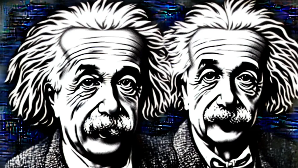 Image similar to Portrait of Albert Einstein, highly detailed