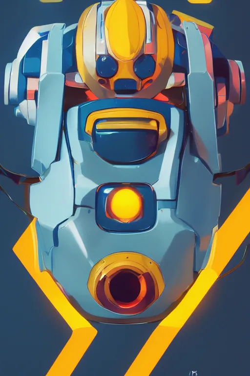 Image similar to metabots medabots medarotto medarot robot minimalist comics helmet mask neon cybereye, behance hd by jesper ejsing, by rhads, makoto shinkai and lois van baarle, ilya kuvshinov, rossdraws global illumination ray tracing hdr radiating a glowing aura