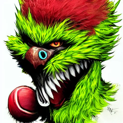 Image similar to a tennis ball monsters, falcon, colorful, digital art, fantasy, magic, trending on artstation, ultra detailed, professional illustration by Basil Gogos