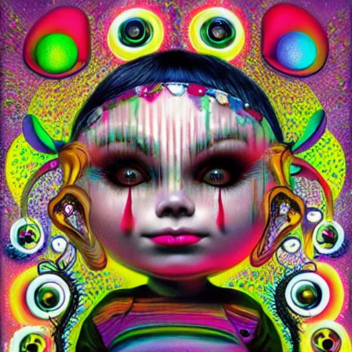 Image similar to rave cd compilation, by mark ryden, hd, hyper detailed, 4 k