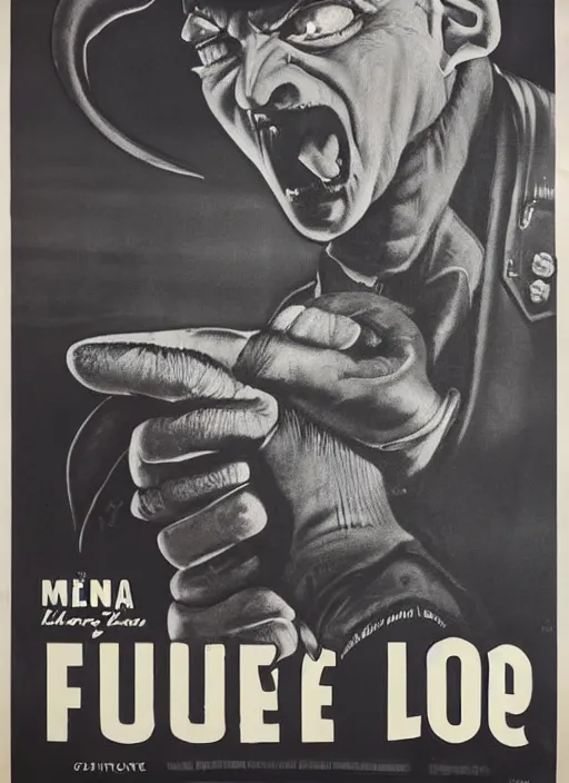 Image similar to vulture look in 1940s propaganda poster, full hd