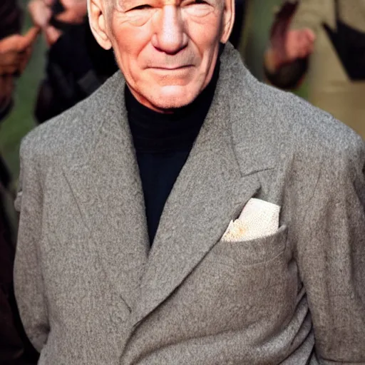 Image similar to patrick stewart mixed with ian mckellen