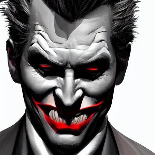 Download Abstract Half Batman Half Joker Painting Wallpaper