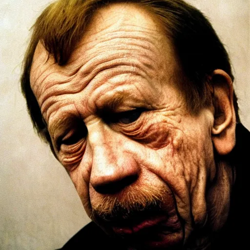 Image similar to a photo of vaclav havel taken by jan saudek