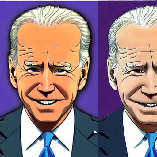 Image similar to joe biden as anime girl anime style, high detail, anatomically correct,