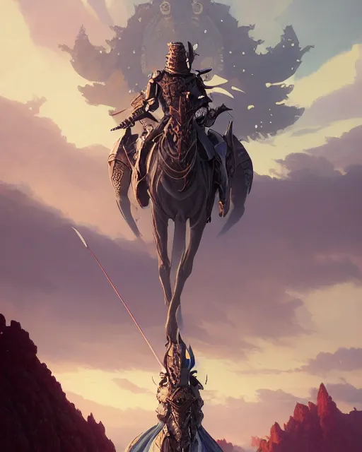 Image similar to highly detailed vfx portrait of a fantasy knight, stephen bliss, unreal engine, greg rutkowski, loish, rhads, beeple, makoto shinkai and lois van baarle, ilya kuvshinov, rossdraws, tom bagshaw, alphonse mucha, global illumination, detailed and intricate environment