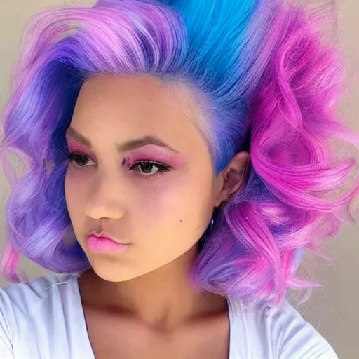 cotton candy hair - 4 | Stable Diffusion | OpenArt