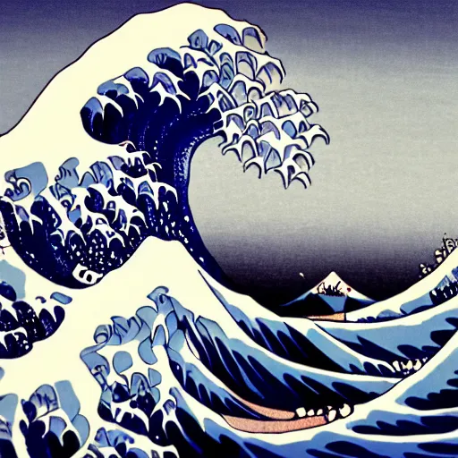 synthwave style hokusai wave | Stable Diffusion | OpenArt