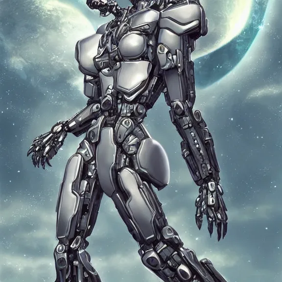 Image similar to giant stunning goddess shot, galactic sized beautiful hot anthropomorphic robot mecha female dragon, floating alone in space, larger than the planet, holding the earth, the earth a mere marble in her hand, detailed sleek silver armor, sharp claws, epic proportions, epic scale, highly detailed digital art, sci fi, furry art, macro art, dragon art, goddess art, warframe fanart, destiny fanart, anthro, furry, giantess, macro, furaffinity, deviantart, 8k 3D realism