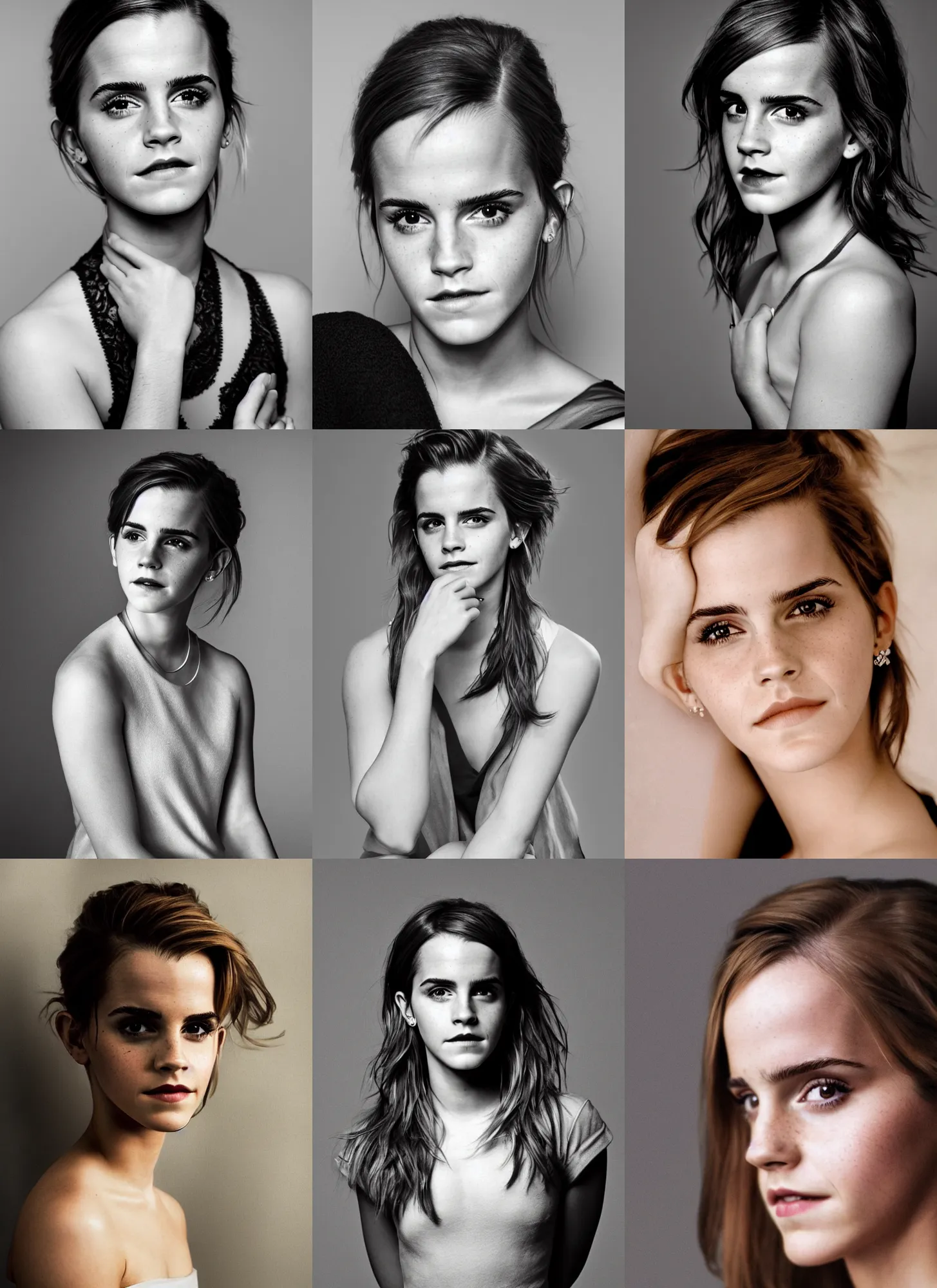 Prompt: portrait of emma watson by Patric Shaw