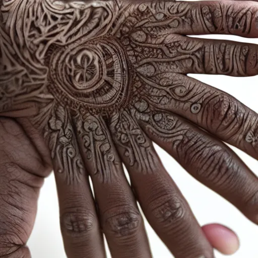 Image similar to close up of a woman's hands, palms, palm reading, very realistic, intricate, detailed