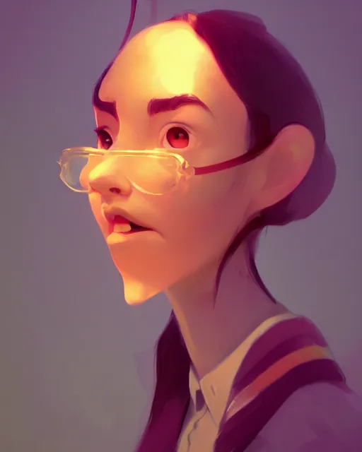 Prompt: a beautiful portrait by cory loftis volumetric light, artstation