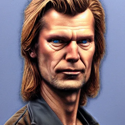 Image similar to a beautiful detailed 3 d matte portrait of antti tuisku, by glenn fabry, high details