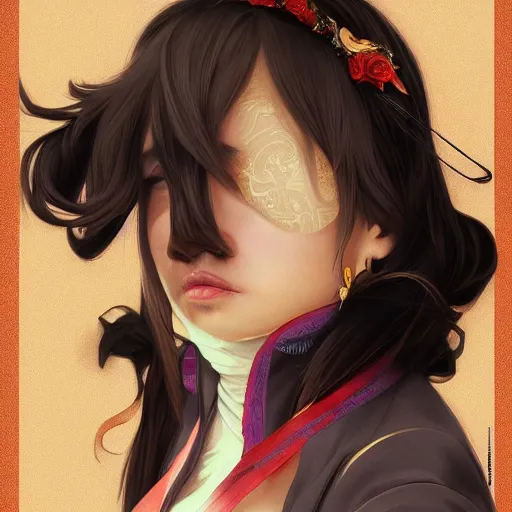 Image similar to DAnny Devito as anime waifu, anime, weeb, die cut sticker , intricate, elegant, highly detailed, digital painting, artstation, concept art, smooth, sharp focus, illustration, art by artgerm and greg rutkowski and alphonse mucha and francisco goya