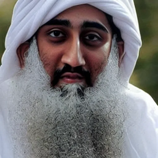 Image similar to Usama bin Laden as Santa Claus,