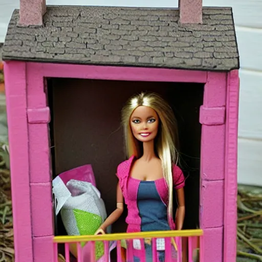 Image similar to homeless barbie playset