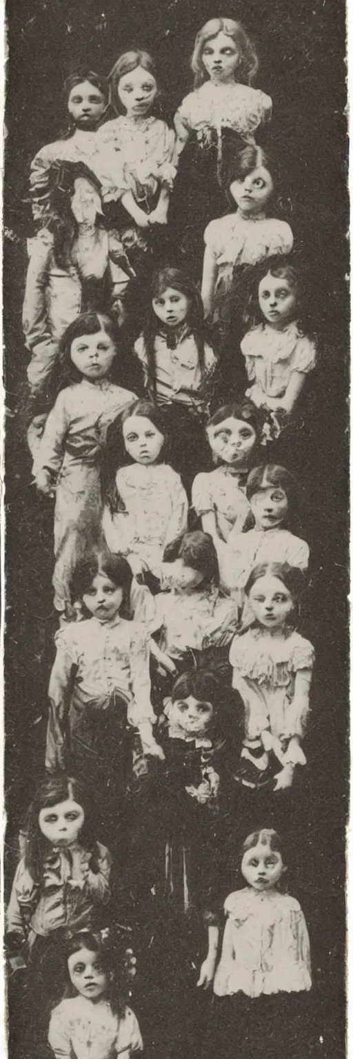 Image similar to creepy Kids Photo Victorian Children , Vintage Horror , Weird , Vintage Photo Art , memento mori