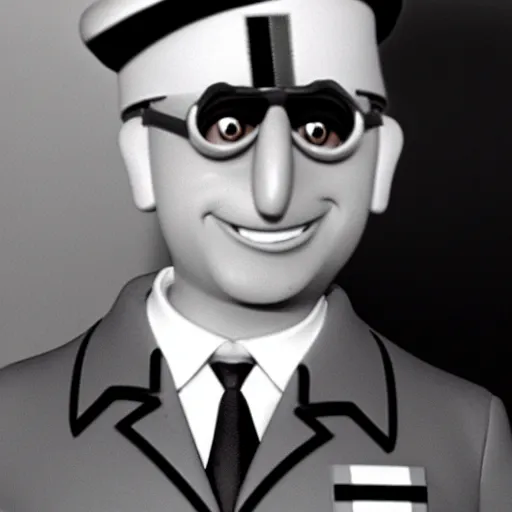 doctor nefario from despicable me as a nazi scientist