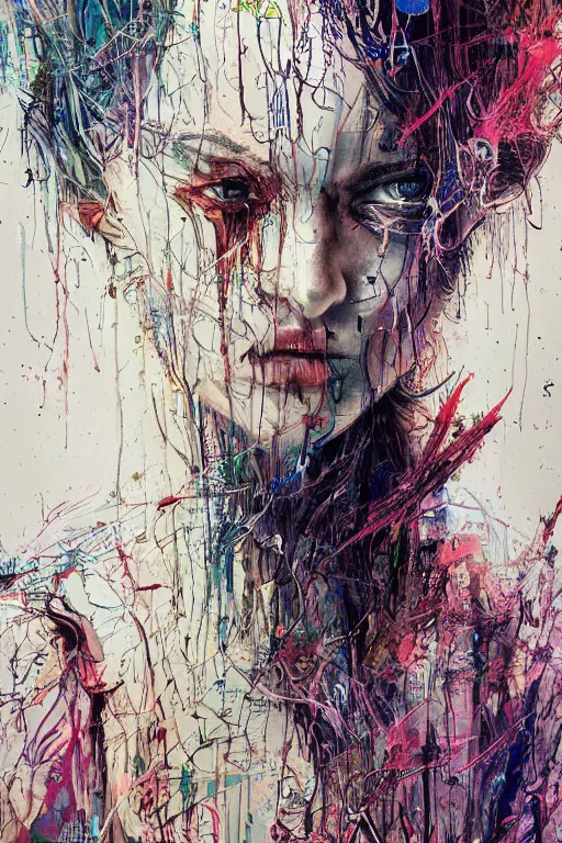 Image similar to the soul's endless plight to perfection, struggle and resolution, by carne griffiths and wadim kashin