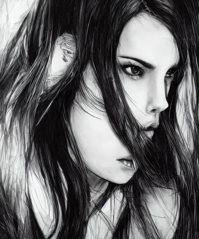 Image similar to Selena Gomez by Artgerm