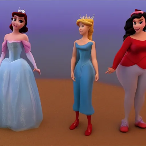 Prompt: a disney princess 3d cgi