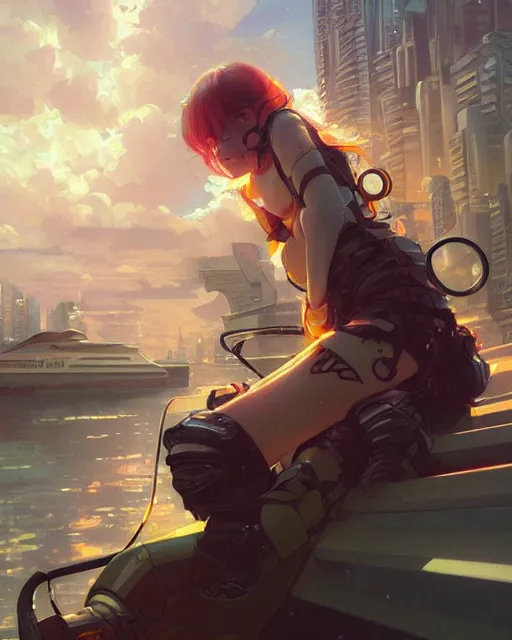 Prompt: bored ape yatch club, anime, neon, cyberpunk, futuristic, stunning, highly detailed, digital painting, artstation, smooth, soft focus, illustration, art by artgerm and greg rutkowski and alphonse mucha