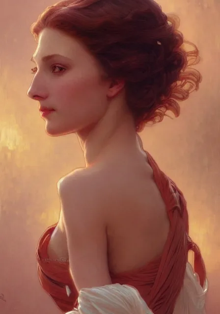 Image similar to gessica chastain, intricate, elegant, highly detailed, digital painting, artstation, concept art, smooth, sharp focus, illustration, art by artgerm and greg rutkowski and alphonse mucha and william - adolphe bouguereau