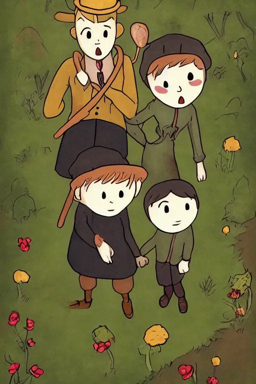 Image similar to over the garden wall fanart