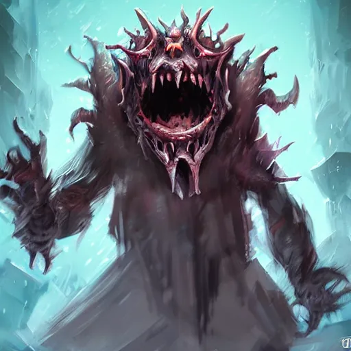 Image similar to splashart of a monster