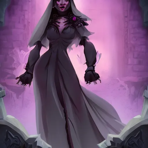 Image similar to a beautiful female necromancer raising the dead