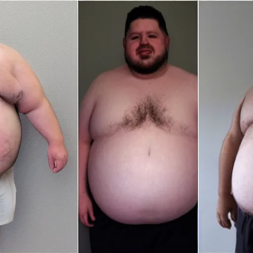 Image similar to obese man losing weight