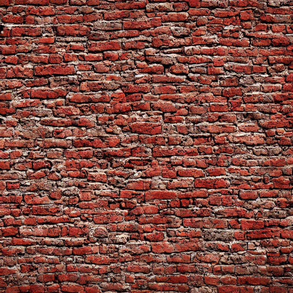 Image similar to brick wall pattern as drawn by salvador dali, 4k