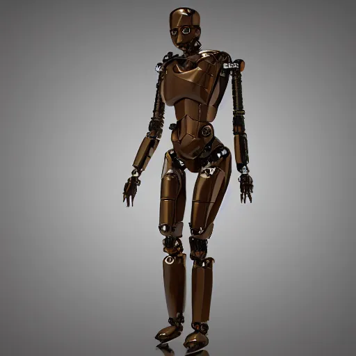 Image similar to ancient womanized humanoid robot, photorealistic