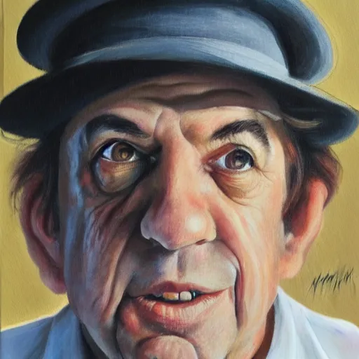 Image similar to portrait of molly meldrum, by max meldrum