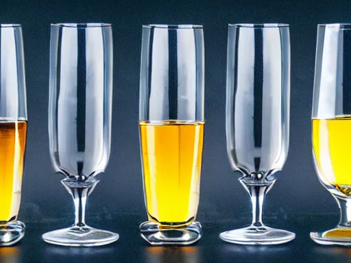 Prompt: professional quality stock photography of beautifully glassware