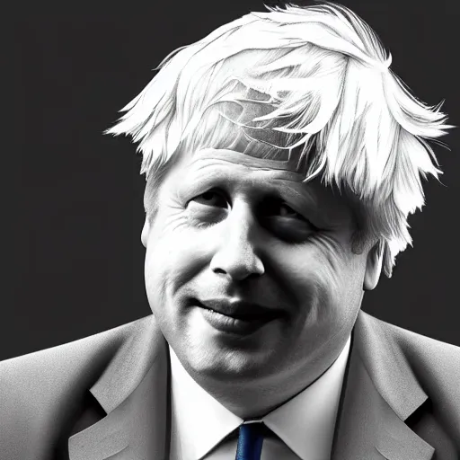 Prompt: boris johnson in the style of a bibically accurate angel, digital art