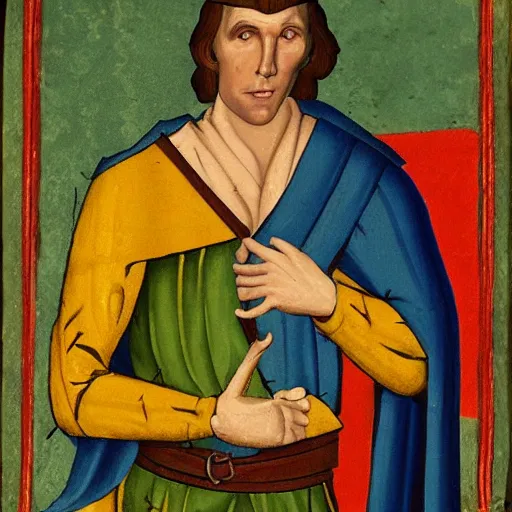 Prompt: jerma, medieval painting