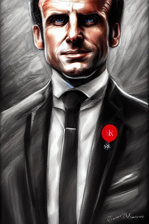 Image similar to emmanuel macron knight, highly detailed, digital art, sharp focus, trending on art station