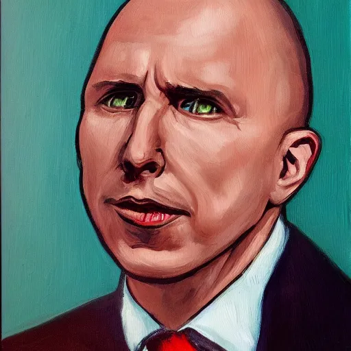 Image similar to peter dutton as voldemort, oil painting