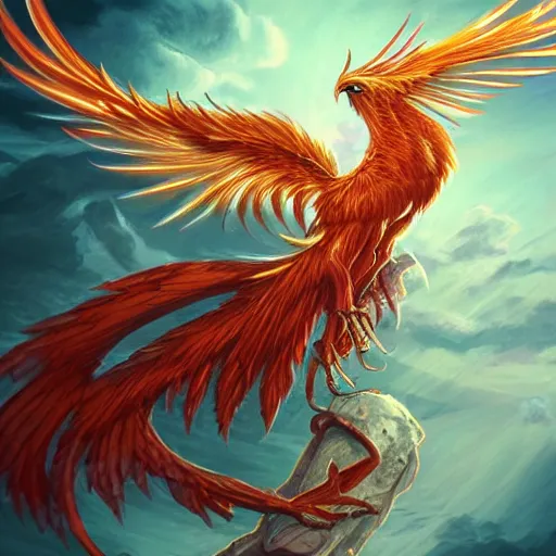 Image similar to artwork of a phoenix, highly detailed, artstation, smooth illustration