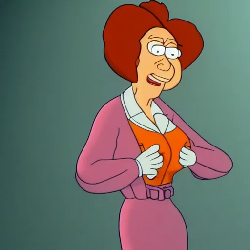 Image similar to a still of lois griffin in misery ( 1 9 9 0 ), 4 k, hd photo.