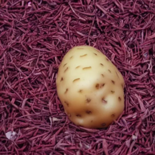 Image similar to tripophobia inducing potato