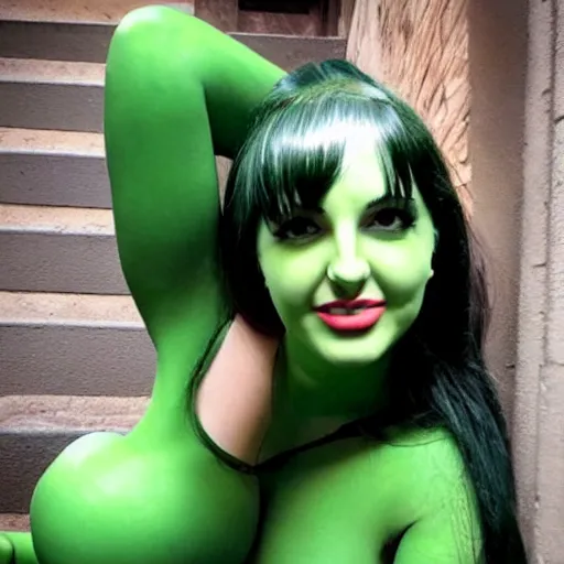 Image similar to Actress Bailey Jay as Marvel's She-Hulk