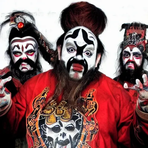 Image similar to dwarf Juggalo cult