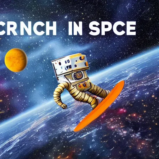 Prompt: crunch in space