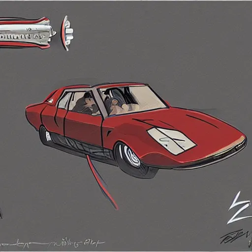 Prompt: concept art of elon musk, vintage and retro