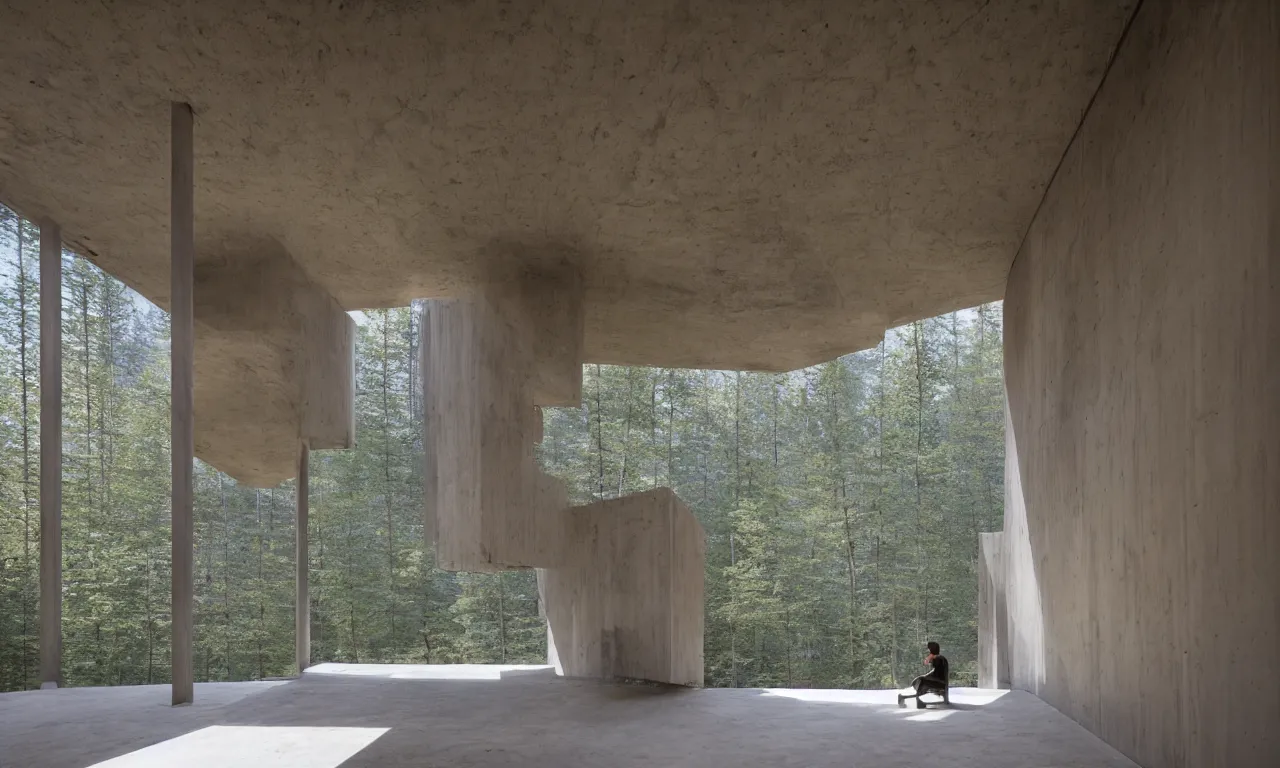 Image similar to solitude is bliss by peter zumthor, clowns