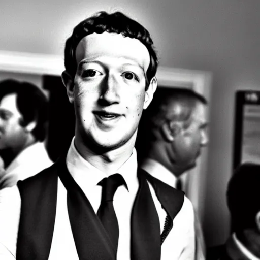 Prompt: mark zuckerberg in 1 9 7 0 s