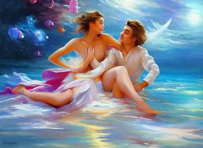 Image similar to cosmic ocean by vladimir volegov and alexander averin